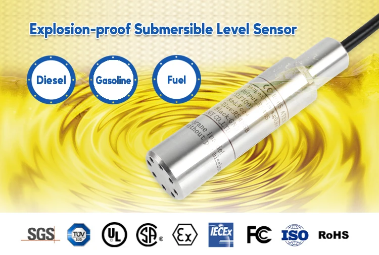 Holykell OEM Fuel Level Monitoring HPT604 Fuel tank Level Pressure Sensor Analog Fuel Level Sensor 4-20mA
