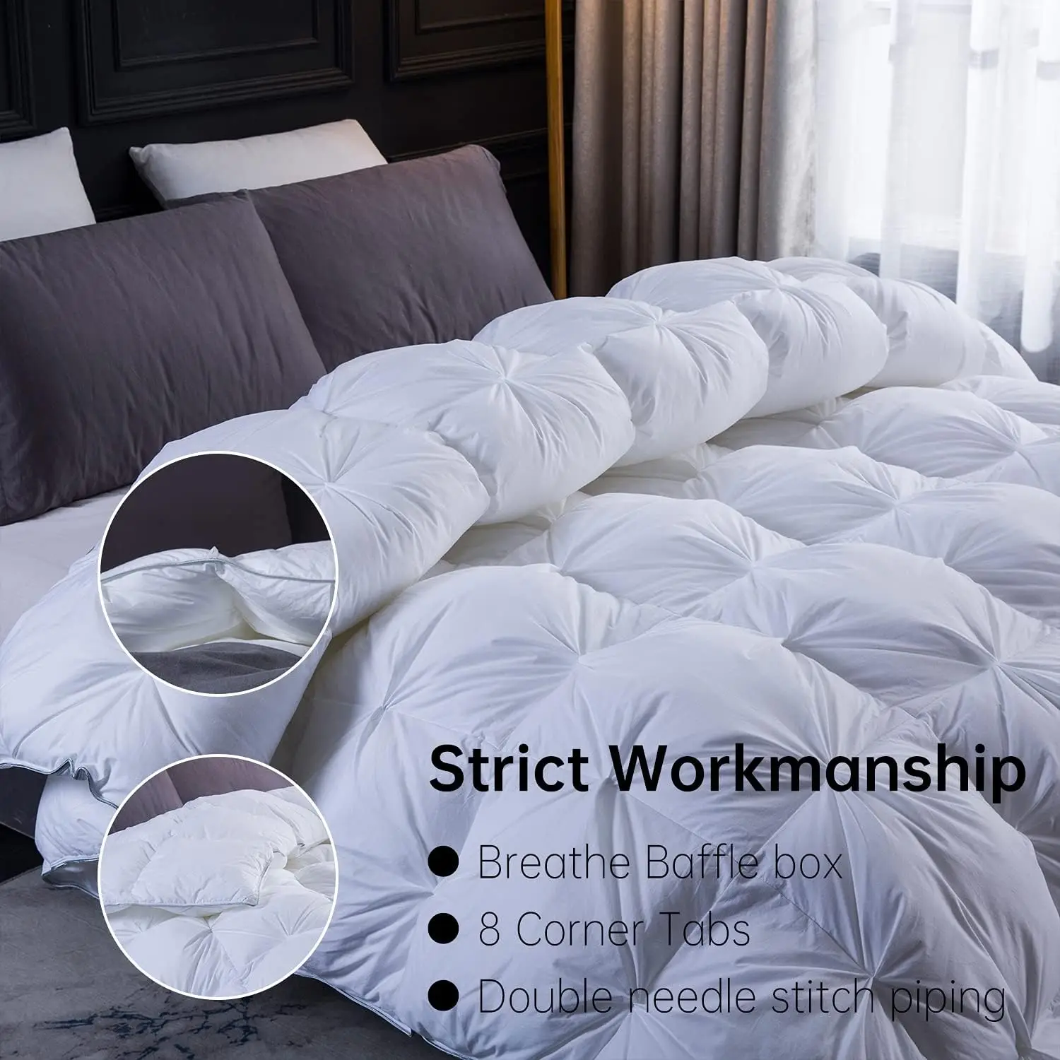 Best 95% Goose Down Duvet Luxury Comforter