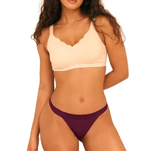 Low Waisted Women's Thongs Breathable Underwear Bamboo Ladies Panties Tagless Custom Underpants for Women