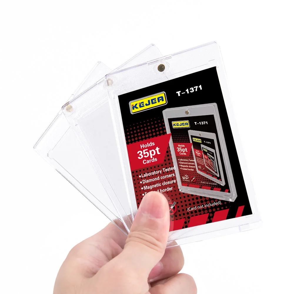 Venssu Toploader - Caja De Almacenamiento Para Tarjetas Magnéticas, Funda Con Soporte Para Tarjetas De Un Solo Toque, Funda Con Imán Fuerte Para Tarjetas Magic Commander TCG (capacidad Para Más De 130