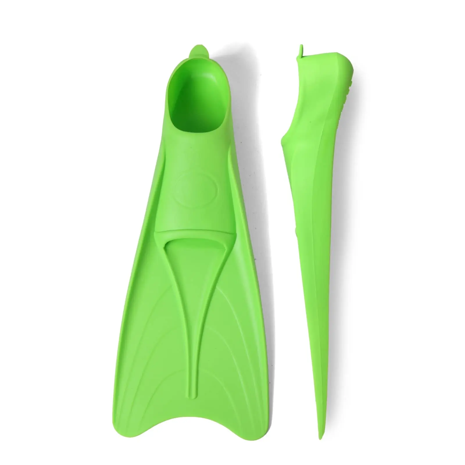 Long Blade Rubber Swim Flippers Kids And Adult Sizes Soft Quality Tpr Materials Swimming