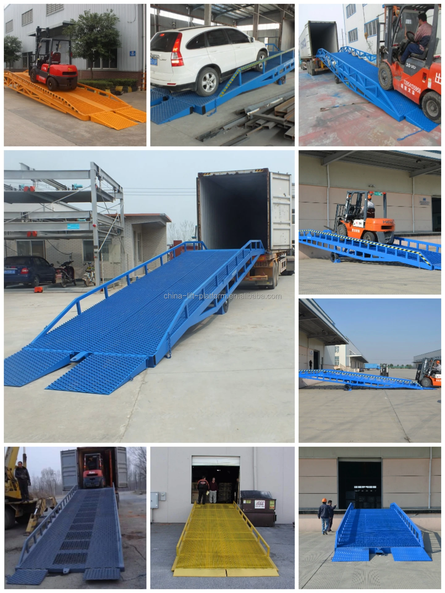 3t 5t 8t 10t China Supplier Container Loading Dock Leveler Hydraulic ...