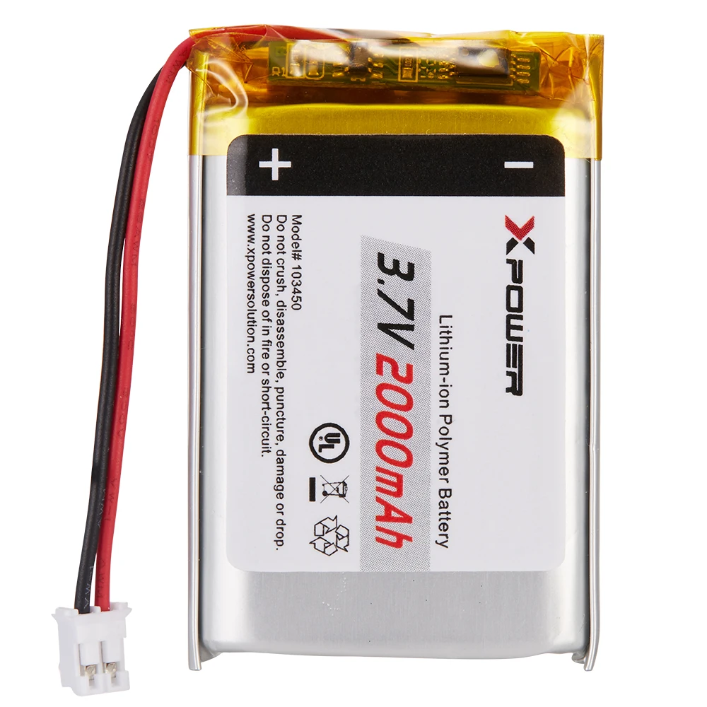 3.7v 2000mah Fast Charge Lithium-ion Polymer Battery For Smart Medicine Bottle