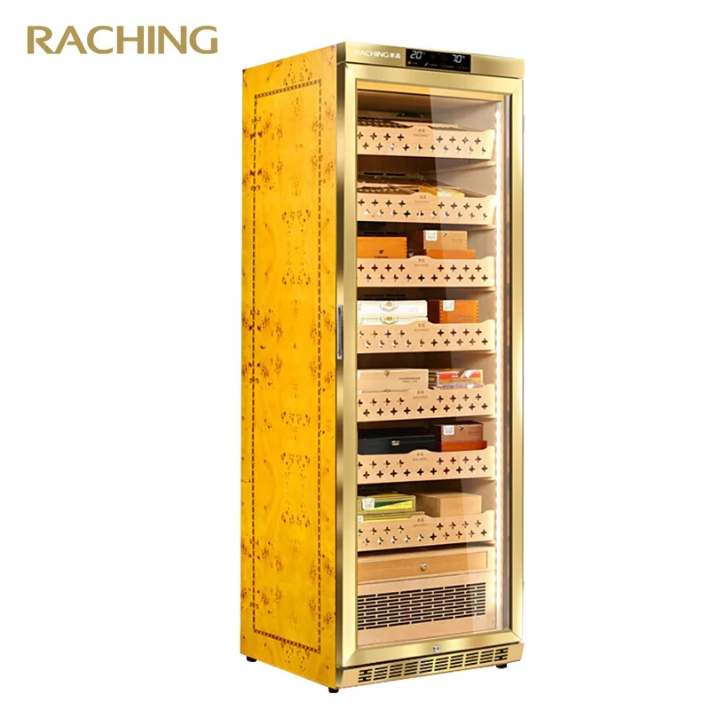 Электронный сигарный хьюмидор Raching MON3800A 1800 шт. емкость для сигар с контролем влажности и испанским кедром
