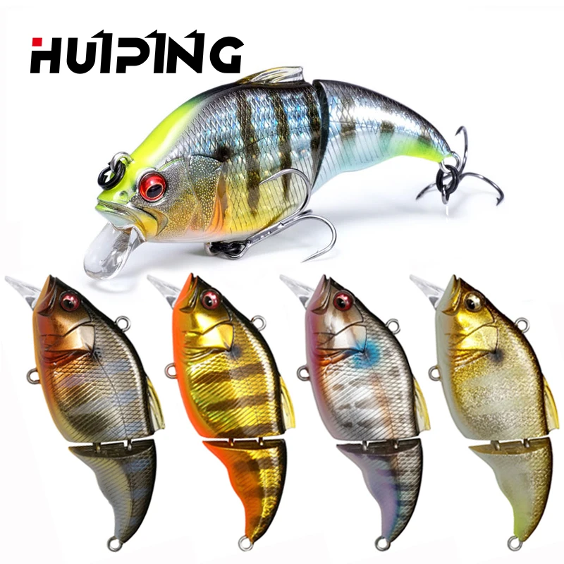 2pieces fishing lures swimbait 3D Lifelike Fishing Lures for Bass