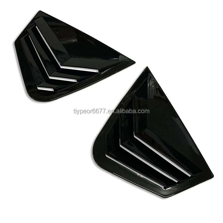 product tiypeor glossy black quarter window louver shutter side vent  for kia k5 optima 2011   2015-4