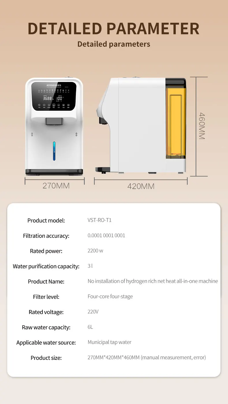 Multi-function Smart Technology Hydrogen Water Dispenser | tradekorea