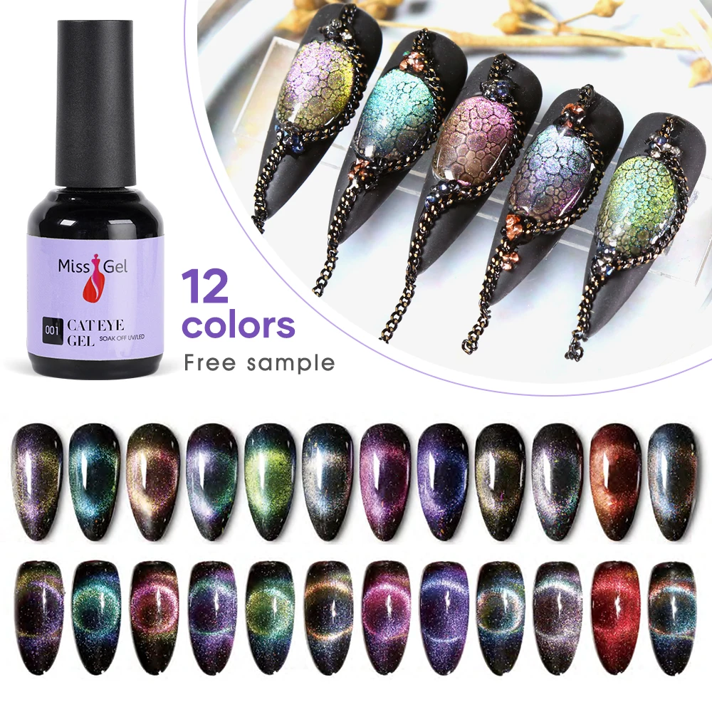 Wholesale 9d Magnetic Cat Eye Gellish Esmalte Em Esmaltesmalt De Unas En Gel  Polish Vernis Permanent Uv Gel - Buy Cat Eye Gel,Cat Eye Gel Polish,9d Cat  Eye Gel Polish Product on