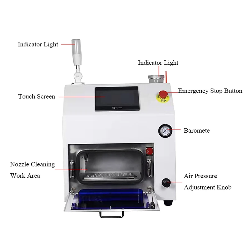 Efficient Automatic SMT Nozzle Cleaning Machine New Condition Pick and Place Machine with High-Capacity Suction Nozzle Cleaner