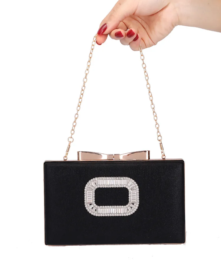 Glitter Evening Banquet Bag Portable Rhinestone Large Capacity Ladies Clutch Bag Shoulder Bag Wrist Bag Ball Handbag Women main image 1