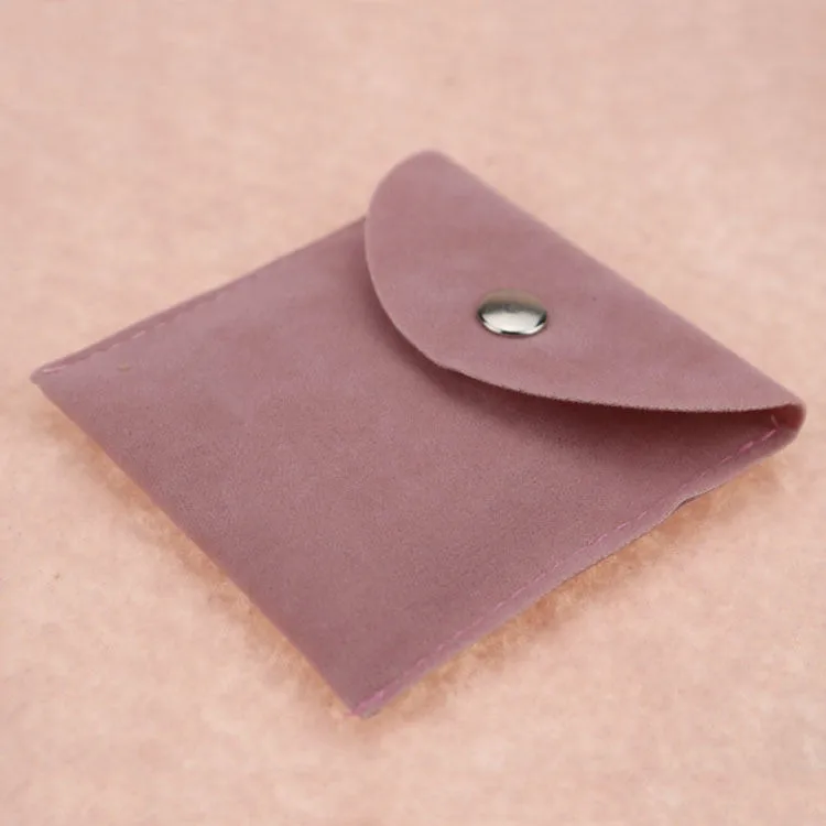 Custom Jewelry Bags with Logo Printed Microfiber Suede Jewelry Envelope Necklace Bag Jewelry Pouch with logo