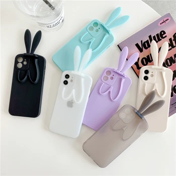 mouse bunny rabbit soft tpu phone case for iphone 11 12 13 pro max,for iphone 13 silicon case girls