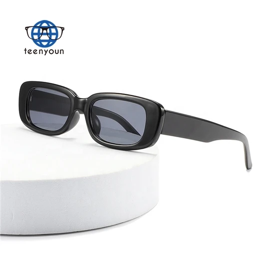 1pc Retro Luxurious Small Frame Sunglasses For Men & Women, Designer  Fashion Square Eyewear With Glasses Case