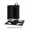 Black Single Bottle Box With Insert