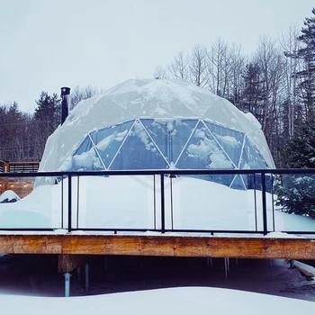 Canada Winter Living Igloo Tent House Outdoor Half Sphere Dome Tent Kits For Glamping Resort Sites