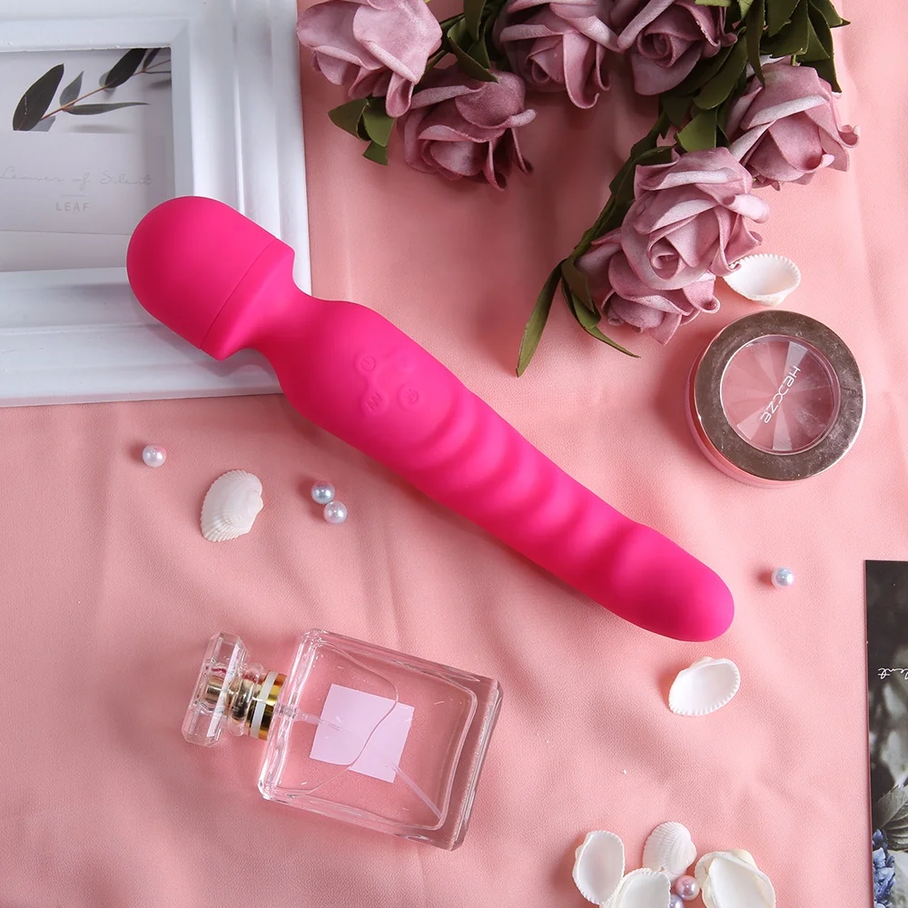 weicher vibrator Weiblicher Heiz-Vibrator AV-Stab-Massagegerät Wasserdichter Weicher  Dildo-Vibrator G-Punkt-Klitoris-Stimulator Erotikspielzeug für Frauen