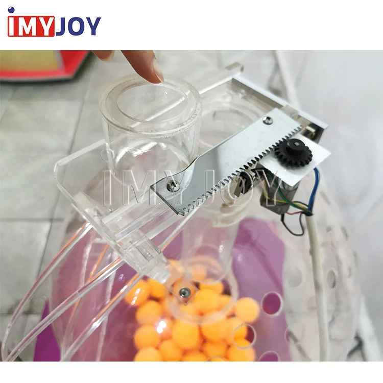 Amusement Blow Air Lottery Result Controlled Drawing Machine, Air Mix Lottery Machine