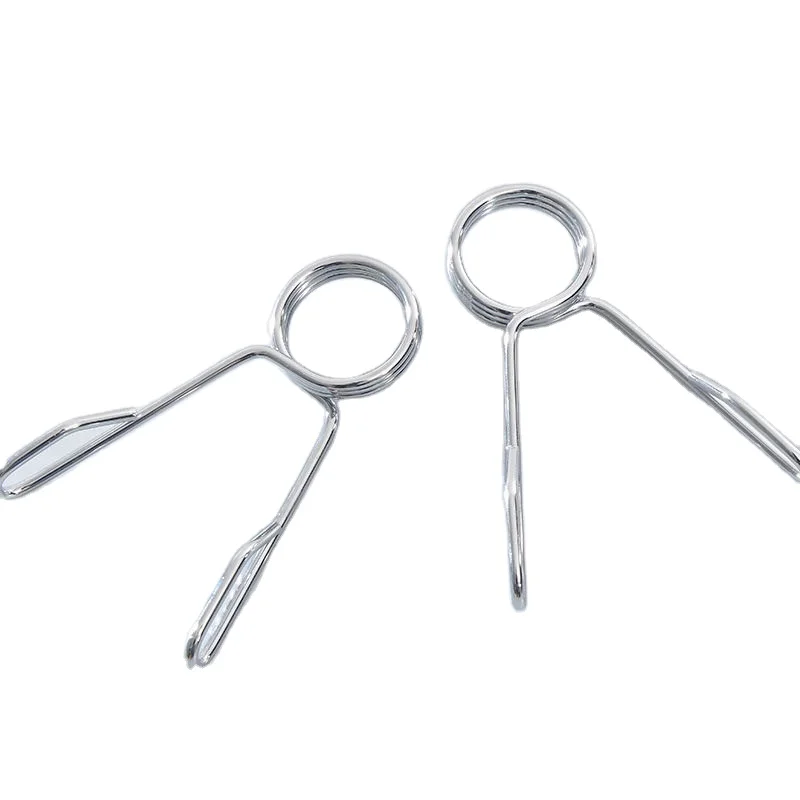Weight Spring Collars Clips Dumbbell Barbell Clamp Spring Collars