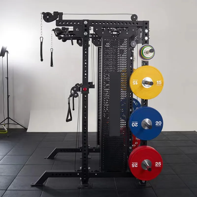 LDH тренажер для фитнеса, бодибилдинга, тренажерного зала, оборудование для фитнеса, Спортивная Многофункциональная тренажер Смит для тренировок, силовой стеллаж
