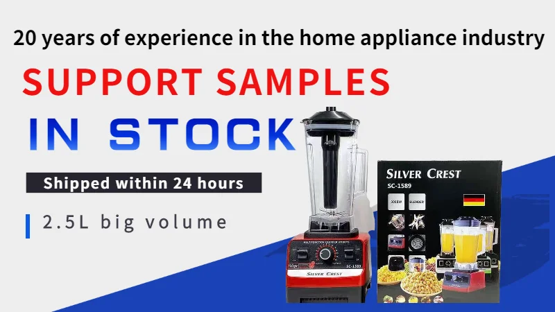 In stock Home use 2 in 1 SILVER CREST 4500W Big Power Blender With 2 Cups