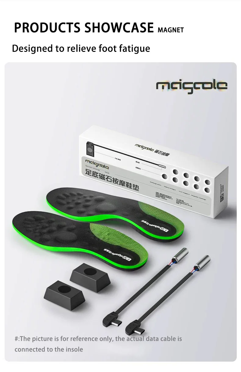 Custom Magnetic Massage Insoles Battery Vibration
