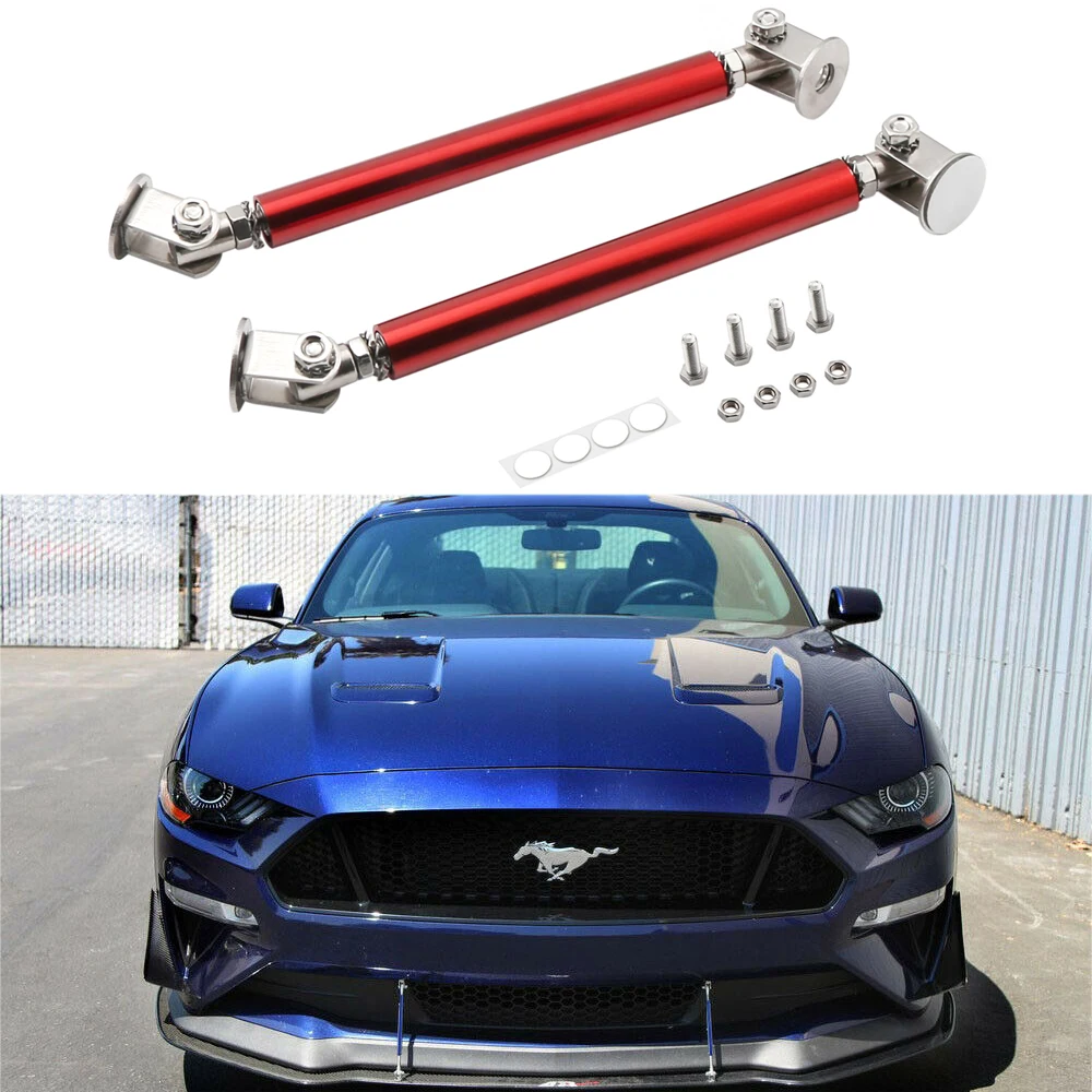 2 Tiranti Splitter In Acciaio Inox | Supporti Regolabili Paraurti Auto | Per Splitter E Diffusori - Foto 9