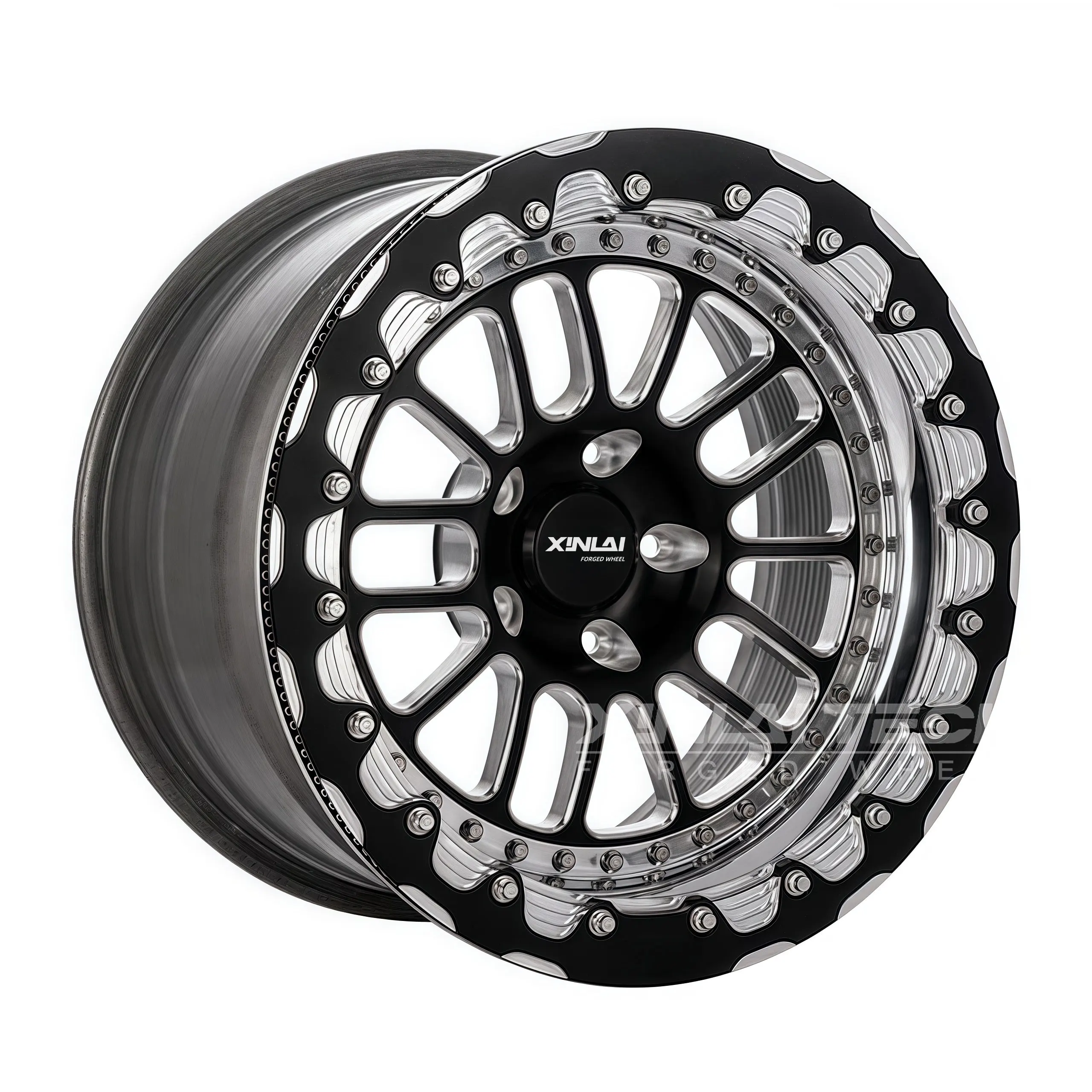 Custom Offroad Forged Beadlock Rims 17-24 Inch 8x165.1 8x170 Fit Ram 2500 3500 Ford Super Duty Heavy Duty Truck Wheels - Image 4