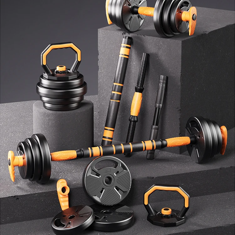 Pj Dumbbell Barbell Kettlebell Set 5in1 Free Weights Body Building