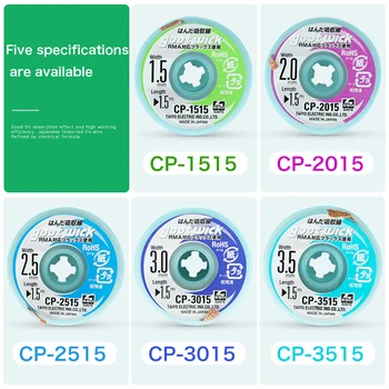 5 Stoppini Dissaldante In Rame - 1,5m, Per Rimuovere Saldatura In Eccesso, Ideali Per Riparazioni Elettroniche