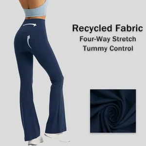 New Activewear Sports Outfit Recycled FabricFour-Way Stretch Tummy Control Yoga Leggings Gym Fitness Breathable Pilates Jogging