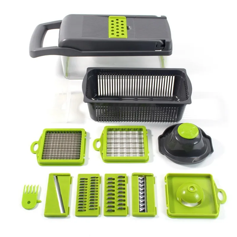 Multifunctional Vegetable Cutter Set Potato Slicing Drain Basket