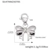 D147-steel bow pendant