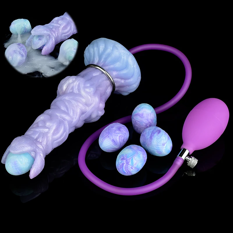 YOCY Animal Dildo, Monster Dildo, Fantasy Ovipositor Dildo Powerful  Pneumatic Laying Eggs Sex Toy for Women Men Masturbator