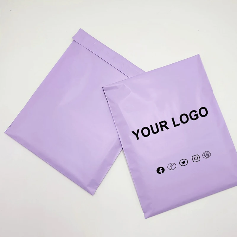 Custom Personalized Logo Plastic Mailing Bags Printed 10 X 13 Poly Mailer Green Shipping Courier