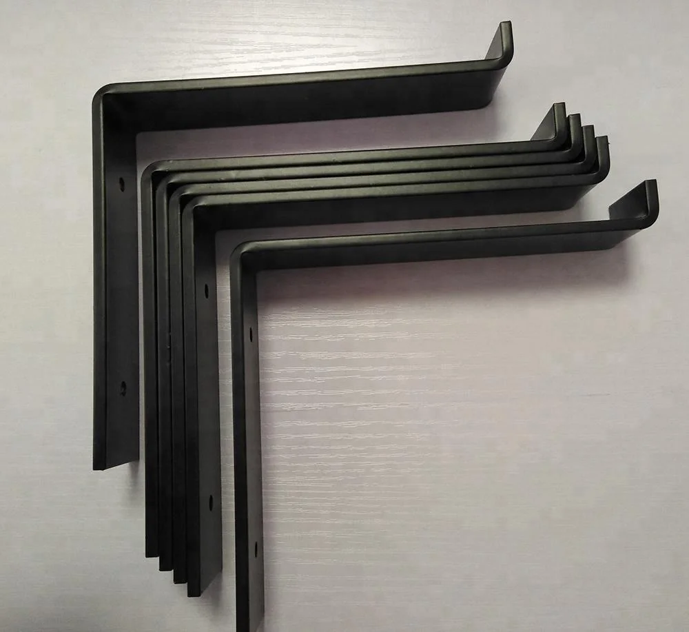 Decorative Invisible Blind Hidden Metal Slatwall Mount Floating Shelf Support Bracket for Wood
