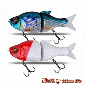 Lure Slow-Sinking 110mm 37g Multi-Section Overturned Hook Freshwater Hard Bait Bass Simulation Bait – Hard Lure – view 5