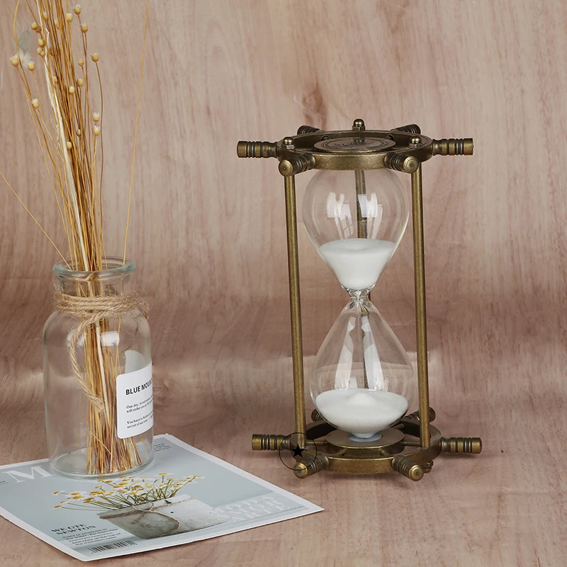 Zandloper, Kinderklok, Decoratieve Zandloper, Timer Kan Gebruikt Worden Zandloper, Kinderklok, Decoratieve Zandloper, Timer Kan Gebruikt Worden