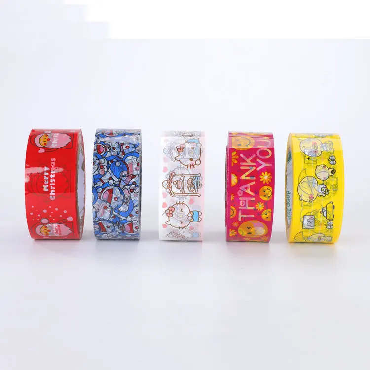 Factory Strong Adhesive Custom Cartoon Printed Bopp Packing Tape With Personal Custom logo
