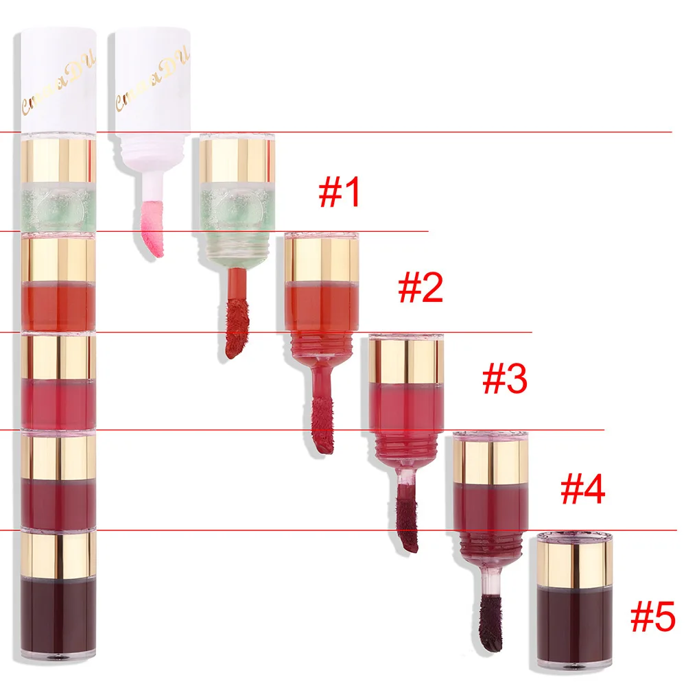 5 In 1 Matte Lipstick Makeup Setvelvet Matte Lipsticks Non Marking Moisturizing Long Lasting 0996