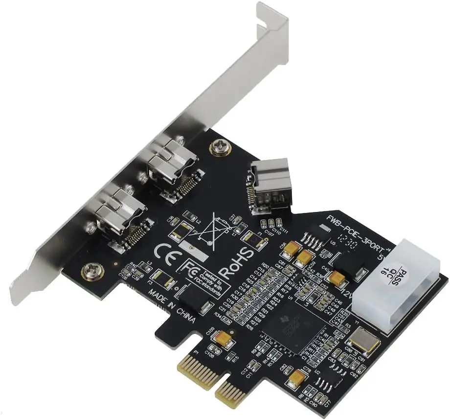 PCI Express Card, PCI-e to 2 + 1 Ports 1394B Card External Firewire 800 400 IEEE 1394 for PC, Computer, Server