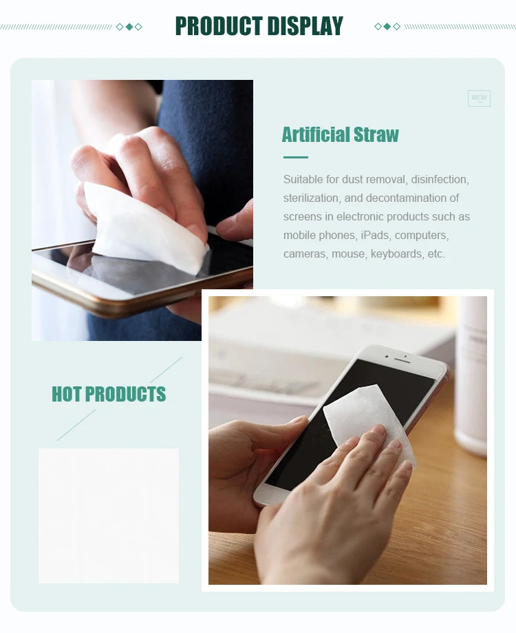 Oem Odm Alcoholfree Electronic Screen Cleaning Wet Wipes Eco Lens