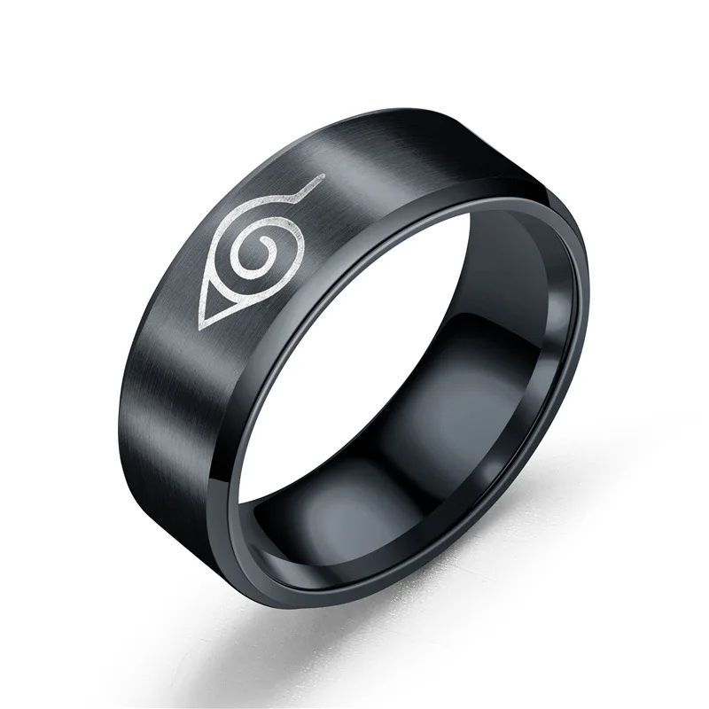 
 Japanese Anime Stainless Steel Phone Holder Sharingan Bracelet Rings Cosplay Akatsuki Couple Brunei Juhu Naruto Ring  