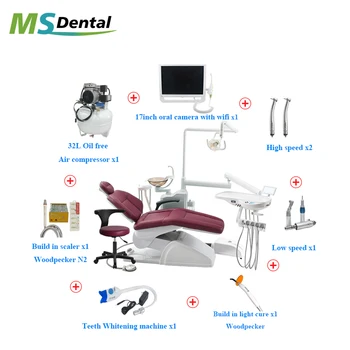 Whole set complete cheap price Dental Chair dental equipment simple dental unit