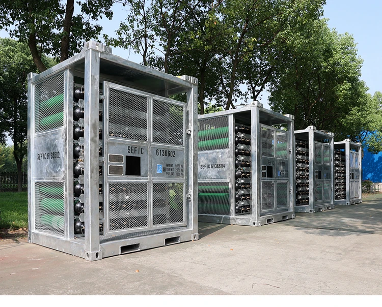 8x8 Units Offshore Oxygen/argon Cylinder Rack 50l Industrial Gas Cylinder