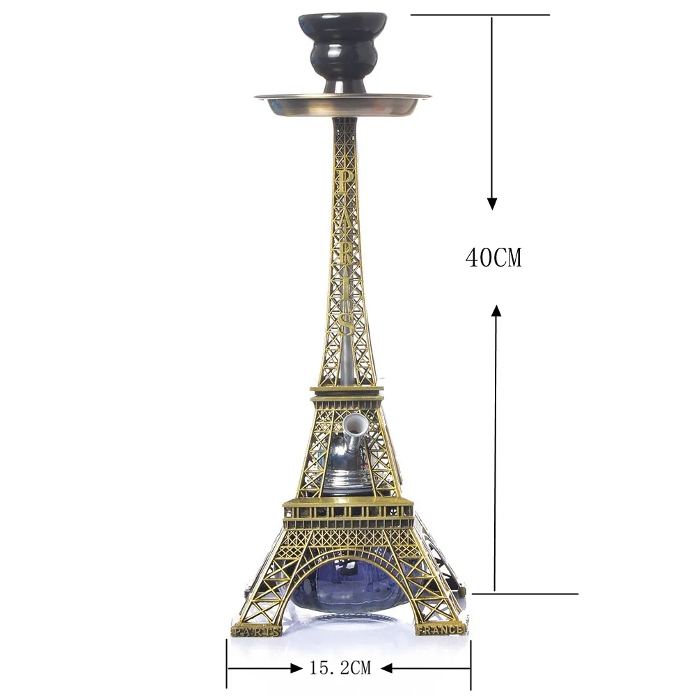 Eiffel Tower Hookah Arabic Hookah Factory Double Pipe Shisha Hookah
