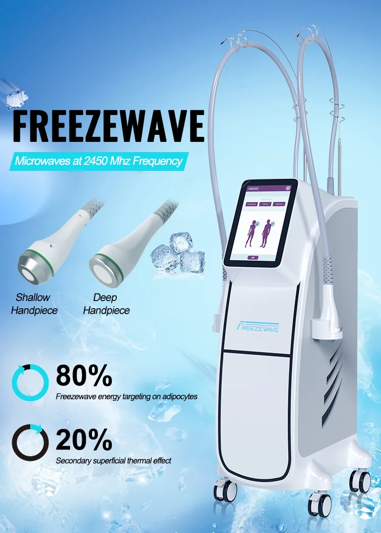 2025 Freeze Wave 2.45GHZ Micro Wave Slimming Machine Esthetician Supplies