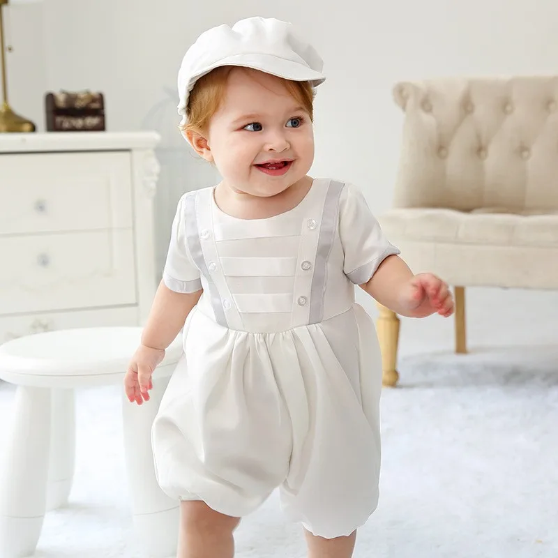  Zanjkr Infant Boy Baptism Outfit Toddler Baby Summer