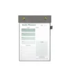 Gray english planner