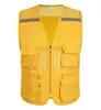 Yellow-reflective strip multi-pocket