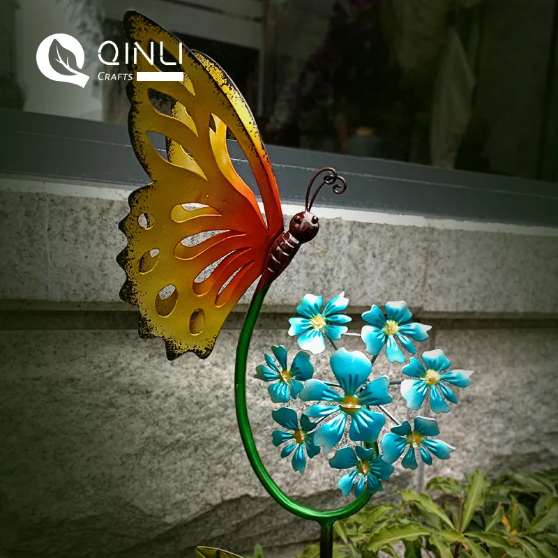 metal butterfly solar light